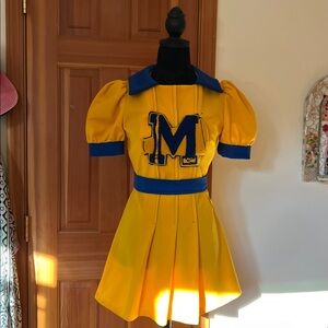 Yellow and Blue Cheerleader Dress